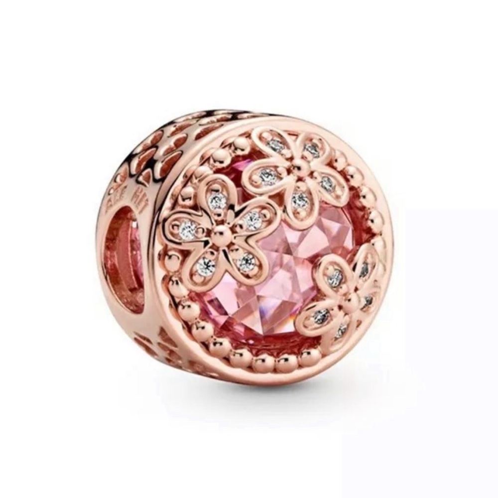 NEW•Rosegold October birthstone DIY charm/bead